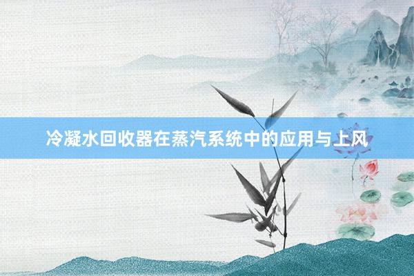 冷凝水回收器在蒸汽系统中的应用与上风